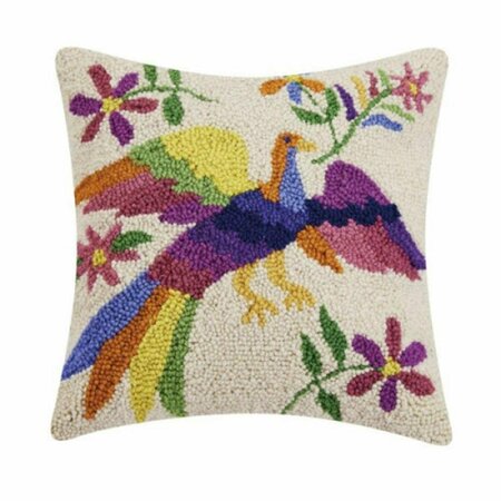 PUESTA EN ESCENA 14 x 14 in. Otomi Bird Polyester Filler Hook Pillow PU3124503